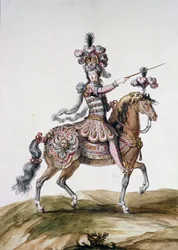 « Cavalier avec épée », projet de costume pour « Le Carrousel des Galants Maures »