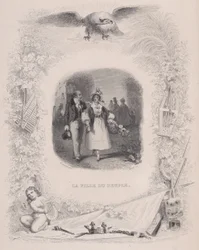 Fille du peuple des Chansons de Béranger, 1829