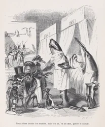 Nous allons inciser les muscles, scier les os, en un mot, guérir les malades de Sc..., vers 1837-1847