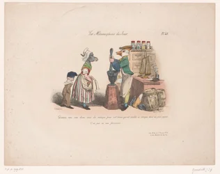 Ânesse commandant à un canard dans une épicerie