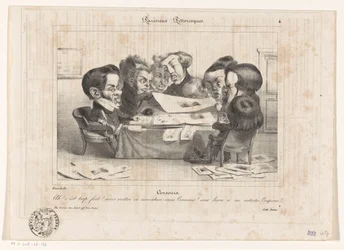 Caricature des censeurs français