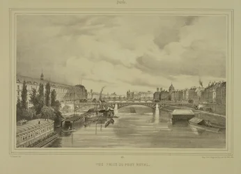 Vue du Pont Royal, publiée par Auguste Bry