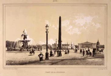 Place de la Concorde, Paris (gravure)