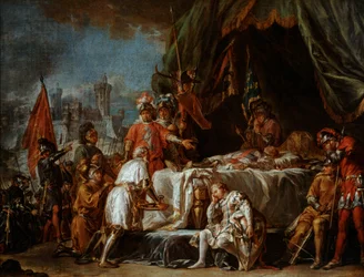 Rites funéraires pour Bertrand Du Guesclin, connétable de France, fin 19e-début 20e siècle