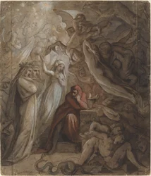 Dante méditant sur la "Divine Comédie"