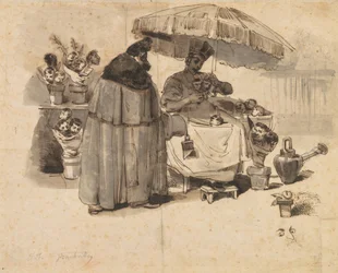 Étude pour "Au Bouquet de persil"