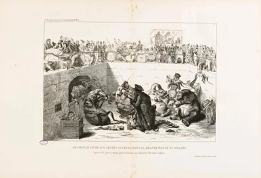 Le peuple livré aux taxes vampires. De La Caricature, 1833