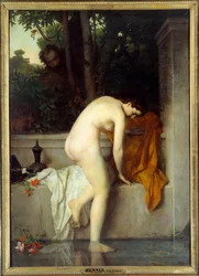 La chaste Suzanne dite Suzanne au bain. Peinture de Jean Jacques Henner (1829-1905)