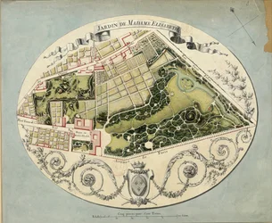 Plan du domaine de Montreuil de Madame Élisabeth