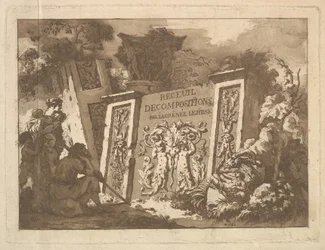 Frontispice, du Recueil de Compositions par Lagrenée Le Jeune Collection de Compositions, 1782