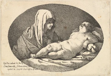 La Vierge à gauche regardant l