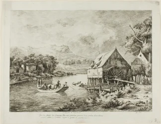 Traversée près du moulin à eau