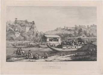 Le pape Pie VII sur la Saône, 1805