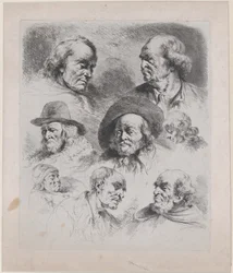Étude de Huit Têtes
