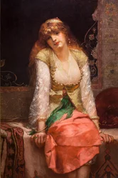 Beauté orientale, avant ou vers 1880 (Huile sur toile)