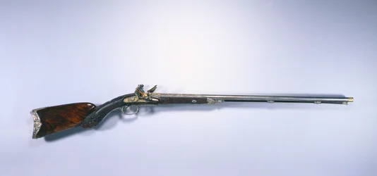 Fusil de chasse à double canon à silex de Napoléon Ier Bonaparte
