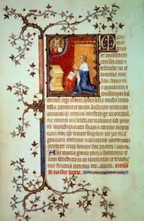 Jean Ier de Berry priant devant Dieu (Les Petites Heures de Jean de Berry)
