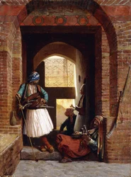 Gardes du corps arnaoutes au Caire, 1861