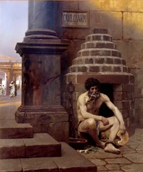 Cave canem. Prisonnier de guerre à Rome, enchaîné comme un chien au coin d