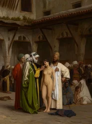 Le marché aux esclaves. Vers 1867