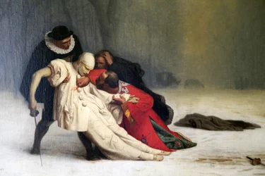 Duel après un bal masqué, 1857