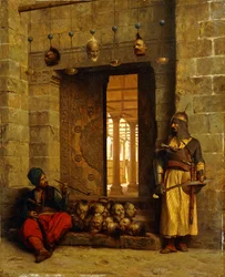 Têtes des beys rebelles à la mosquée El Assaneyn, 1866