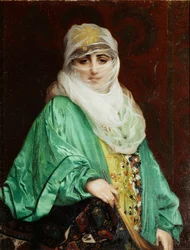 Femme de Constantinople, debout, vers 1876