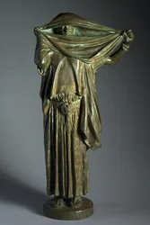 Femme avec un voile, vers 1891