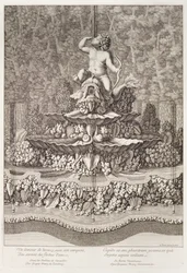 Fontaine avec cupidon par Gaspar Marcy à Versailles, 1676