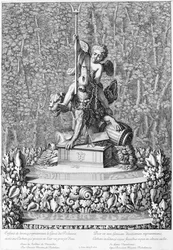 Fontaine avec le Génie de la Richesse, Versailles, 1676