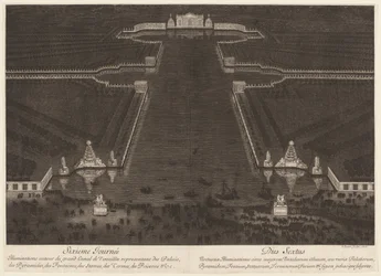 Illuminations autour du grand Canal de Versailles