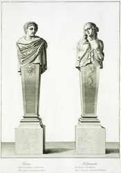 Sculptures représentant Persée et Andromède par Louis Lerambert à Versailles