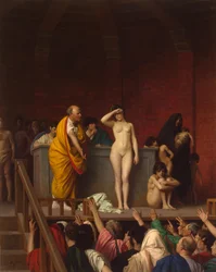 Marché aux esclaves dans la Rome antique