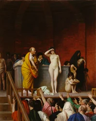Marché aux esclaves dans la Rome antique