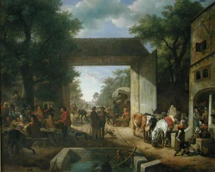 Un marché aux portes d