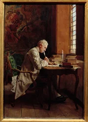 Un poète. Peinture d
