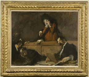 Une scène de tribunal