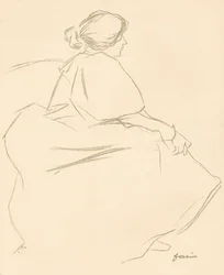 Une étude au crayon, vers 1872-1898, 1898