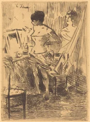 Danseurs dans leur loge