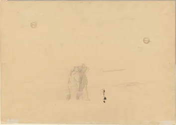 Figures dans un paysage verso