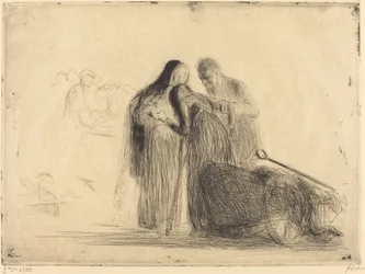 Lourdes, le paralytique (deuxième planche)
