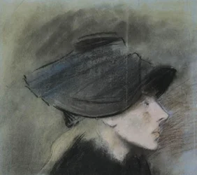 Portrait de la chanteuse de cabaret Valéry Roumy