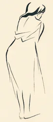 Étude en ligne, vers 1898