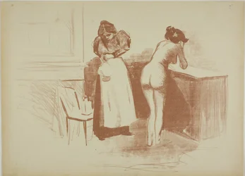 Le massage avec gant de cheveux grossiers, lavage et plaque de ligne