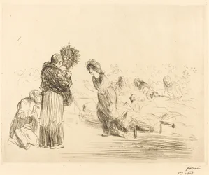 Le miracle devant le Saint-Sacrement (quatrième planche)