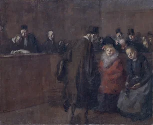 La scène du tribunal
