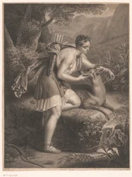 Nymphe de Diane tirant une flèche du cou d