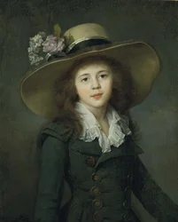 Baronne Elizaveta Alexandrovna Stroganova 1779-1818, début des années 1780