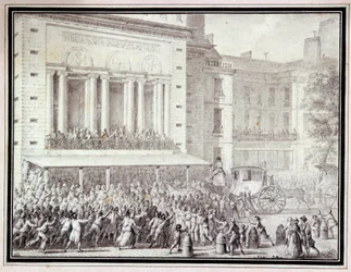 Le peuple fermant les portes de l