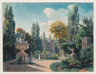 Monument de Diane de Poitiers dans le Jardin du cloître des Petits-Augustins, 1815